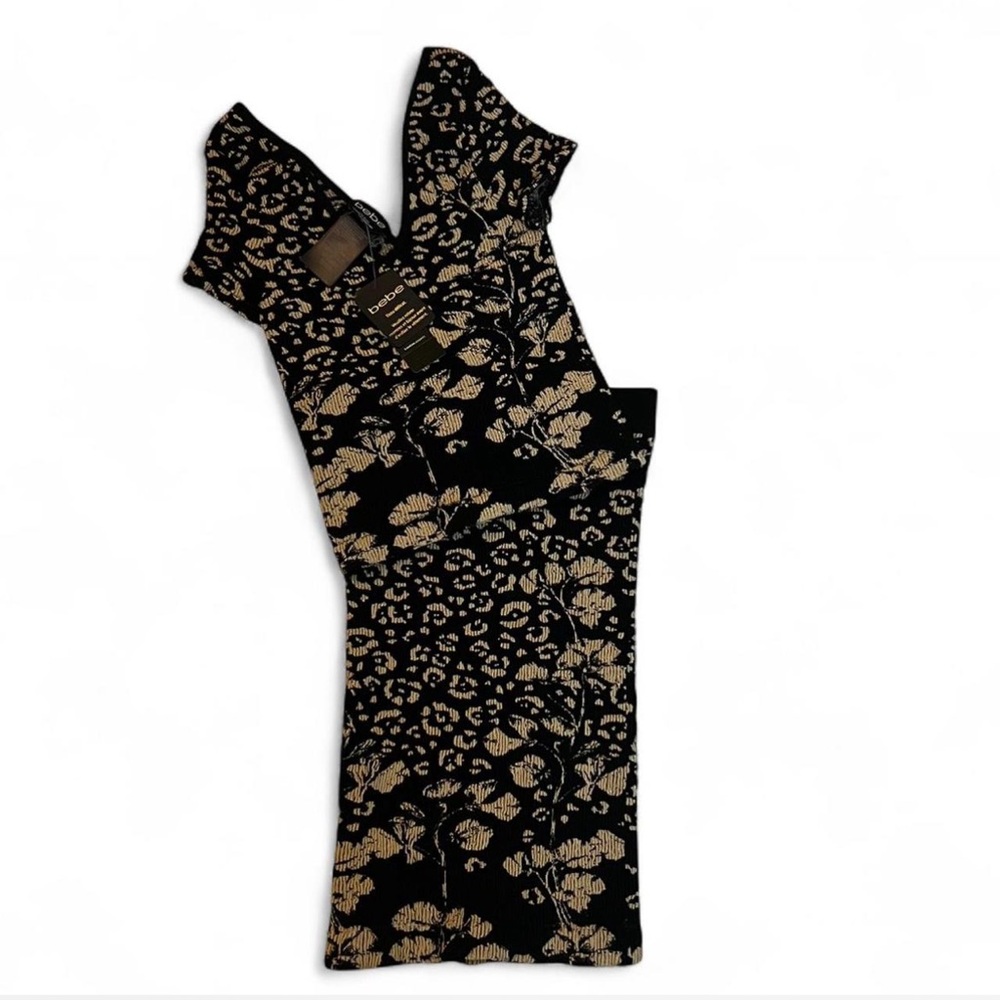 SOLD Bebe leopard and floral matching set